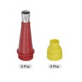 thumbnail image 4 of Unique Bargains 5 Pack 12mm Width Stainless Steel Caulk Nozzle 13.6mm Thread Connect Applicator, 4 of 6
