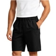 thumbnail image 3 of IhhxPro Men's Running Shorts with Pockets Drawstring Elastic Waist Quick-Dry Athletic Breathable Lightweight Loose Fit for Gym Jogging Training Summer L-5XL, 3 of 9