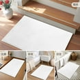 thumbnail image 6 of White 2x3 Door Mat Rug, Farmhouse Solid White Color Modern Art Non-Skid Rubber Backing Large Rectangle Rugs - Living Room Bedroom Home Office, Indoor Floor Mat Carpets Washable Rug, 6 of 9