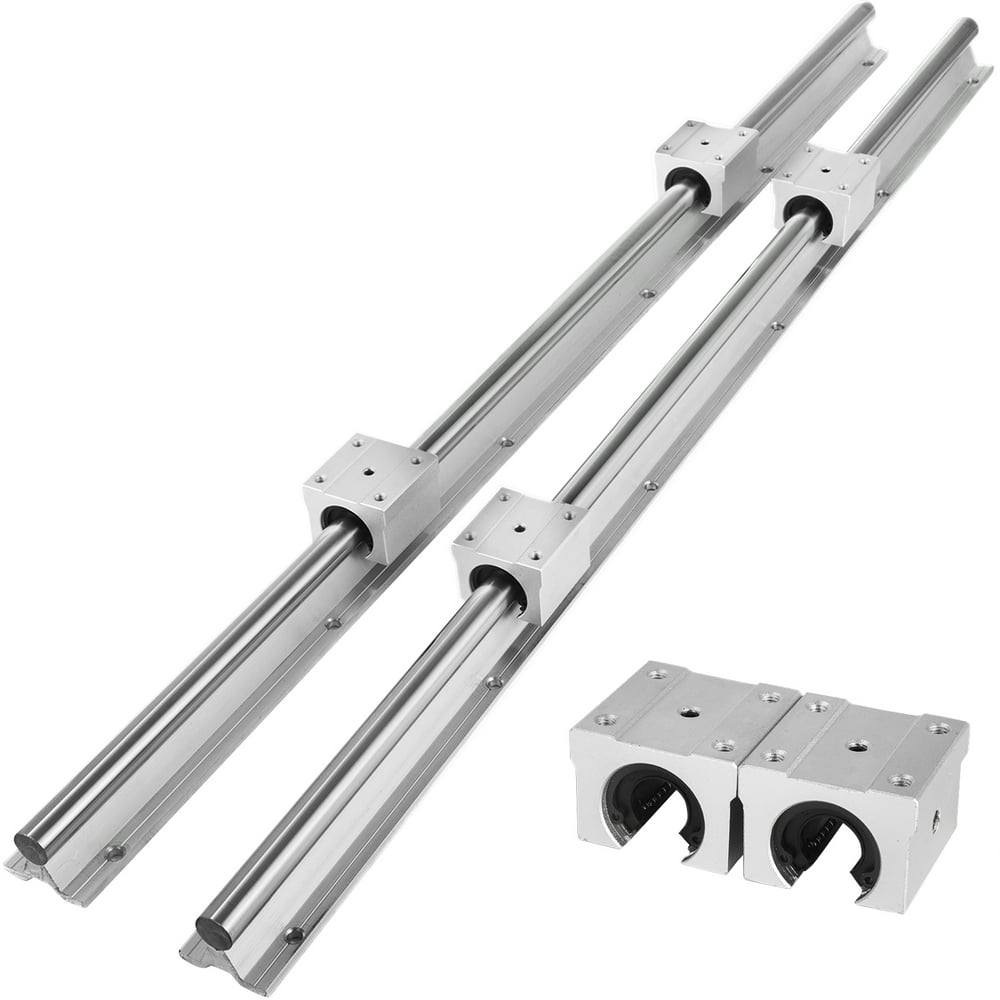 VEVOR Linear Rail 2 Set SBR201000mm 2 Linear Rail Guide and 4SBR20UU