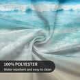 thumbnail image 6 of Summer Beach Theme Tablecloth Round 60 Inch Coastal Holiday Sand Starfish Ocean Wave Print Decorative Table Cloth with Dust-Proof Wrinkle Resistant for Home Kitchen Dining Patio Outdoor Picnic Part, 6 of 6