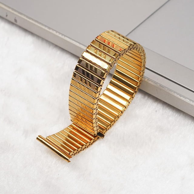 Steel Stretch Expansion Watch Band Strap Bracelet U6F3