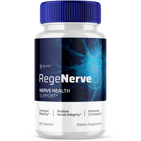 RegeNerve 6 Advanced Nerve Support Supplement Pills All Natural Ingredients 60 Capsules