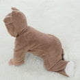 thumbnail image 7 of Newborn Baby Warm Fleece Hooded Romper Jumpsuit 0-12 Months, 7 of 7