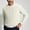 White, variant on Tdoqot Mens Cable Chunky Sweaters- Crewneck Warm Casual Long Sleeve Winter Pullovers Blue Size XL