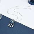 thumbnail image 6 of Hollow Dream Catcher Pet Cremation Jewelry Dreamcatcher Cremation Jewelry for Ashes Stainless Steel Paw Print Urn Locket Pendant Memorial Urn Necklace for Women for Loved Ones Keepsake Gift, 6 of 7
