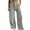 Gray, variant on qucoqpe Women's High Waist Cargo Pants Flap Pockets Baggy Jeans Wide Leg Straight Denim Jeans Streetwear Pants