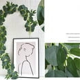thumbnail image 5 of Twfbrm Artificial Eucalyptus Garland, 6.6 FT Realistic Silk Green Leaves Vine Foliage Garland, UV Resistant Faux Ivy Vine Hanging Plants Greenery Garland Spring Decor for Mantle Wedding Party Garden, 5 of 7