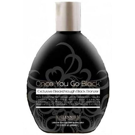 Home Tanning Bed - Once You Go Black Bronzer Tanning Lotion By Millennium 13.3 oz