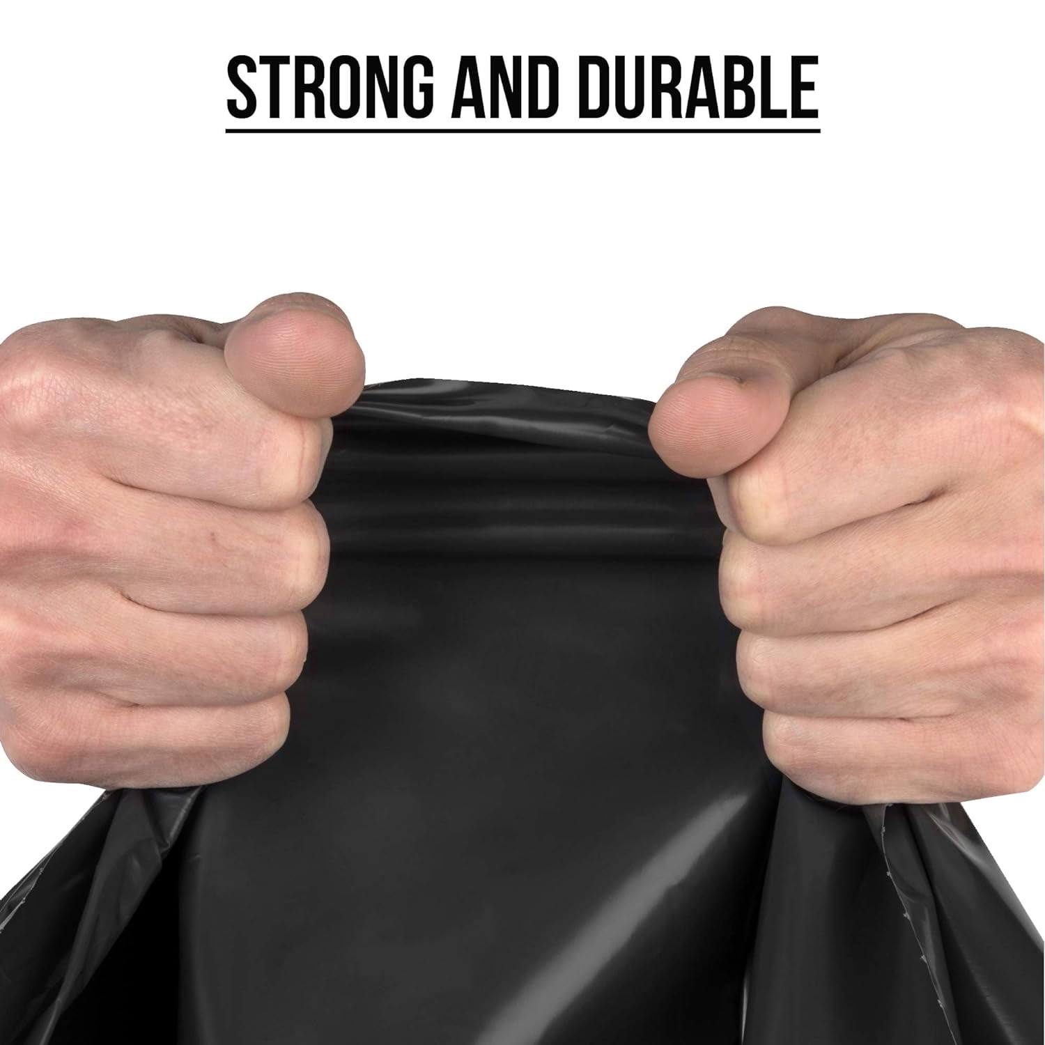 Aluf Plastics 33 Gallon 1 MIL Black Drawstring Tall Kitchen Garbage Bags - 34" x 40" - Pack of 150 - For Home, Kitchen, Restaurant, & Office