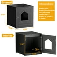 thumbnail image 4 of Cat House Litter Box Wooden Cabinet Enclosure Furniture Hidden Cabinet Cover, 4 of 15