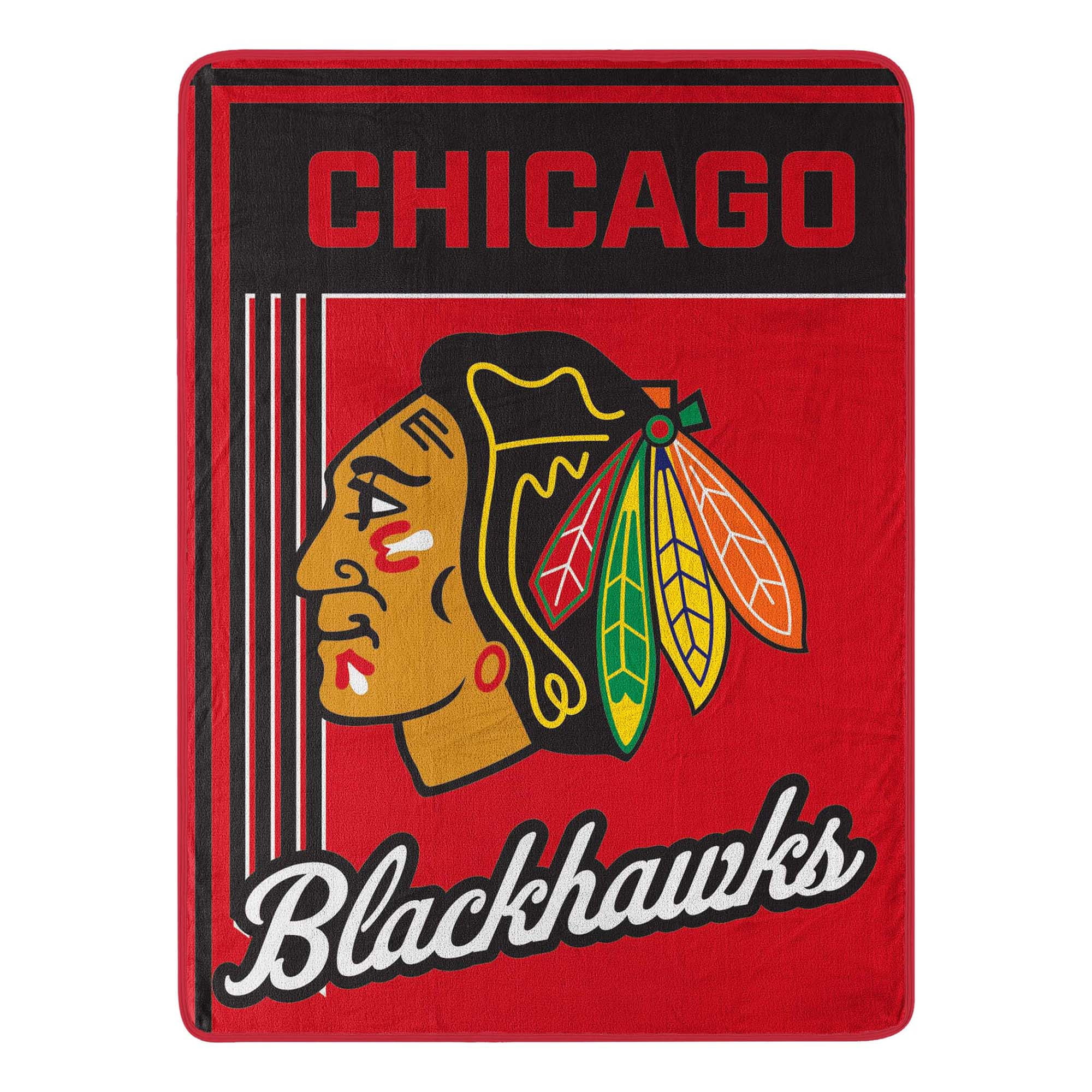 Chicago Blackhawks Northwest NHL Officially Licensed Microfiber Throw Blanket - 46" x 60"