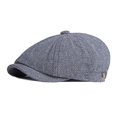 thumbnail image 1 of Sombrero octogonal de estilo europeo y americano para hombre, con patrón de espiga, sombrero progresivo retro británico, sombrero literario juvenil con lengua de pato, sombrero de vendedor de, 1 of 6