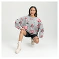 thumbnail image 4 of Women's Gameday Couture Gray Ohio State Buckeyes Always on Repeat Fleece Sweatshirt, 4 of 6