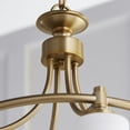 thumbnail image 3 of Quorum Lighting Rossington 4-Light Nook Pendant, Aged Silver Leaf, 21W x 18H, Dry Rated, 3 of 3
