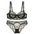 thumbnail image 2 of Conjuntos de sujetador Sexy para mujer, ropa interior ultrafina transparente de copa ABCDE, traje femenino de talla grande, lencería 2021, 2 of 5