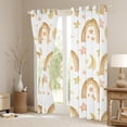 thumbnail image 3 of Erosebridal Rainbow Curtains & Drapes Gold Moon and Stars Rainbow Print Blackout Curtains Lovely Cartoon Rainbow Decor Curtains Girly Iridescent Stripes Window Curtains 52''Wx63''L, 3 of 5