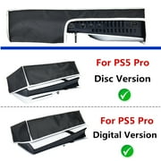 Horizontal Dust Cover for PS5 Pro Console, Soft Neat Lining Dust Guard, Anti Scratch Waterproof Cover Protector Sleeve