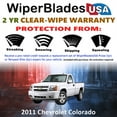 thumbnail image 2 of 2011 Chevrolet Colorado Beam Wiper Blades Wipers w/2yr Warranty (Set of 2) (WiperBladesUSA), 2 of 5