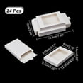 thumbnail image 2 of 24 cajas de regalo blancas con ventana de PVC, cajas de papel plegables rectangulares de papel kraft para dulces., 2 of 5
