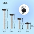 thumbnail image 2 of Black Wall Plate Screws, 100 Pieces 4 Length Sizes 6-32 Thread Outlet Screws Perfect Replacement for Outlet Cover, Light Plate and Switch Plate, 2 of 7