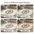 thumbnail image 7 of ODIKA Compass Vintage Directional Rose With Distressed Border Nautical Flowing Dynamic Non-Slip Flatwoven for Living Room, Under Sectional, Family, 7 of 7