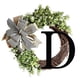 thumbnail image 1 of 26 Letters Decorative Wreath Door Hanging Home Decor Letters With Knot Pendant Rattan Ring Wall Decoration Window Decoration Pendant, 1 of 4