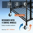 thumbnail image 7 of KFFKFF Rolling Sports Ball Storage Cart Garages Sports Equipment Organizer Steel, 7 of 7