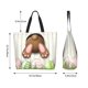 thumbnail image 5 of Balery Brown Bunny Bolsa Tote Estilo Estético con Cremalleras, Bolsa de Hombro, Bolsa de Compras Grande y Plegable, 5 of 8
