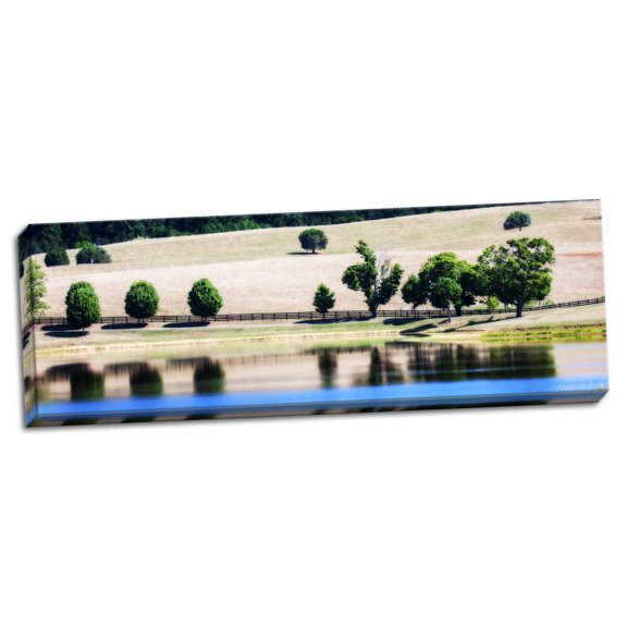 Gango Home Decor Contemporary Virginia Vineyards II by Alan Hausenflock (Ready to Hang); One 20x8in Hand-Stretched Canvas