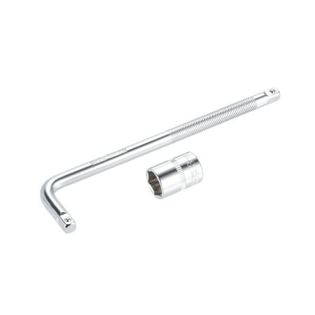 

Socket Accessory Set 13mm 6-Point Shallow Socket 6 L-Shape Extension Handle with 1/4 Drive