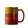 thumbnail image 1 of Taza grande de cerámica para café de 20 oz, estilo barril de aceite, con asa ergonómica para bebidas frías y calientes, ideal para cocina y oficina, con un diseño único de esmaltado., 1 of 8