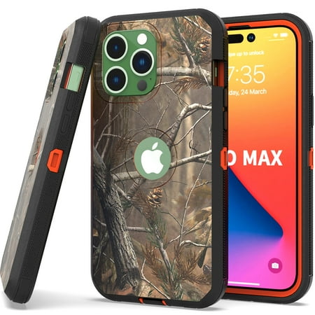CoverON For Apple iPhone 14 Pro Max Case, Military Grade Heavy Duty Full Body Rugged Phone Cover, Camo