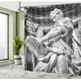 thumbnail image 5 of Ambesonne Italy Shower Curtain, St. Matthew, 69"Wx75"L, Pale Grey, 5 of 5
