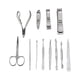 thumbnail image 4 of Kit de viaje para manicura y pedicura personal de 12 piezas para el cuidado de las uñas, 4 of 6