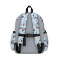thumbnail image 3 of Monster Cartoon Truck Blue Pattern Cute School Backpack with Padded Back and Adjustable Shoulder Straps 13.4"x11"x4.7", 3 of 4
