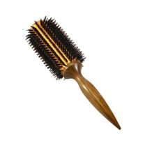Straight Twill Hair Comb Natural Boar Bristle Rolling Brush Round Blowing Curling DIY Hairdressing Styling Tool