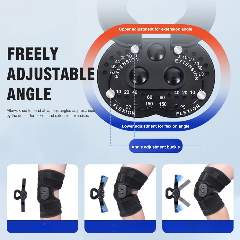 Professional Lightweight Knee Brace with Adjustable Straps Joint Support Compression Protector
