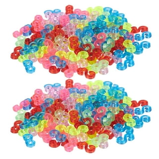 Colourful Mix of Loom Bands 300pcs With Hook & S Clips 
