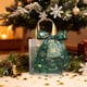 thumbnail image 4 of Bolsa de Regalo Navideña de Plástico Transparente, Verde, con Asa Dorada y Lazo Rojo | Mensaje Especial | Envoltorio de Juguete de Manzana de Caramelo | Bolsa de Regalo para Fiestas, 4 of 6