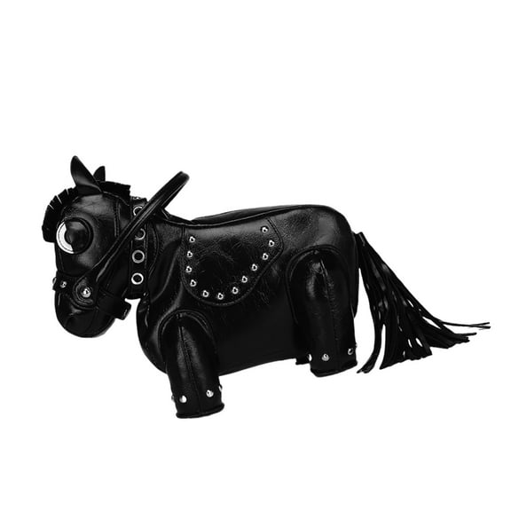 Ladies Fashionable Horse Shaped Crossbody Bag Funny Designs Shoulder Bag PU Handbag Purse