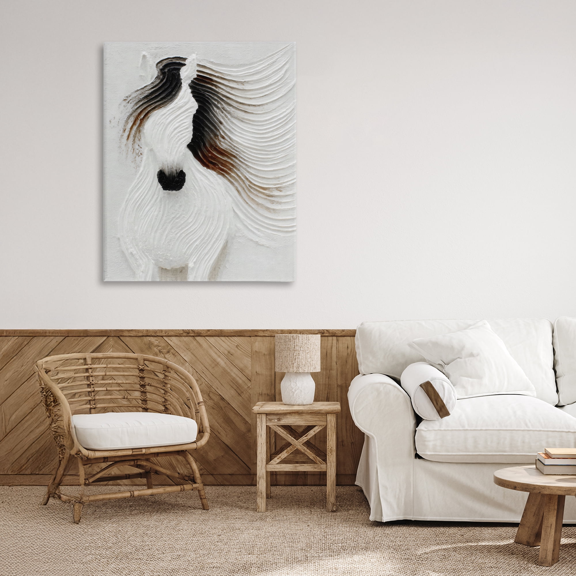 Stupell Industries Grooved Horse in Flowing Motion Canvas Wall Art, design by Ink Drop Loft
