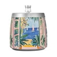 thumbnail image 7 of Yayeee Ashtray with Lid for Cigarette Smokeless Stainless Steel Home Ash Holder, Seaside Leaves, 7 of 7