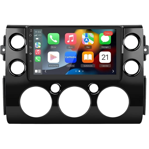 LICHENGTAI Andriod 12 Car Radio Stereo Fit for Toyota FJ Cruiser 2007-2013 with Wireless Apple Carplay Andriod Auto, 9" Touch Screen in-Dash GPS Navigation Support Mirror Link, BT, WiFi, AHD Camera