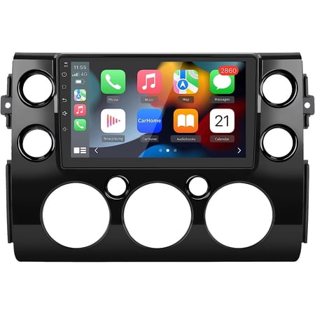 For Toyota FJ Cruiser 2007-2014 With Car Radio Stereo Wireless Apple CarPlay Andriod 12 Auto 2G+32G