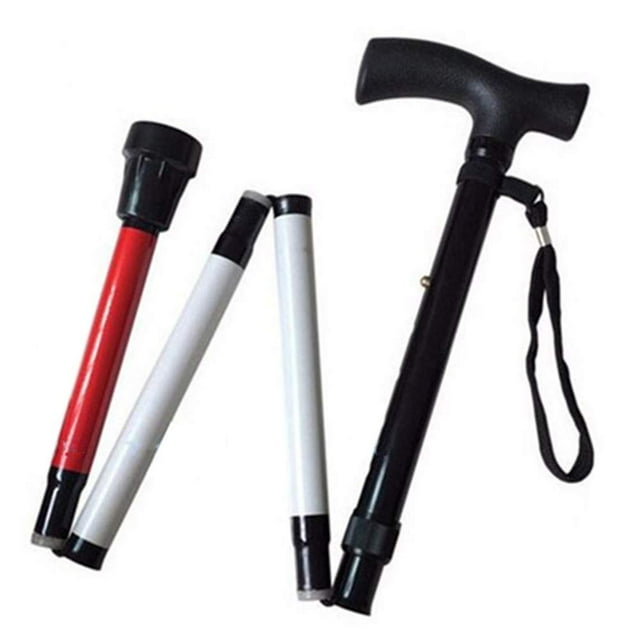 Canne de Support Pliable Réglable pour Store 33 Pouces - 37 Pouces (Se Plie vers le Bas en 4 Sections)