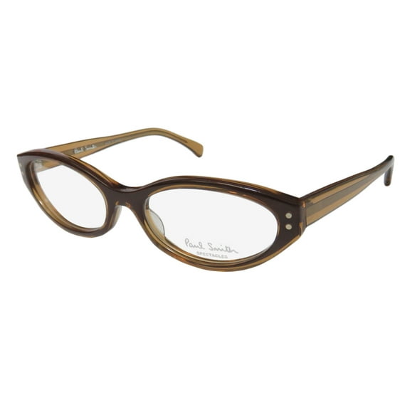 NEW PAUL SMITH 430 WOMENS/LADIES CAT EYE FULL-RIM BROWN COLOR COMBINATION HOT CAT EYES FRAME DEMO LENSES 51-17-135 EYEGLASSES/SPECTACLES