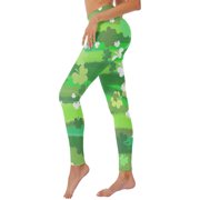 Ketyyh-chn99 High Waisted Leggings for Women Yoga Pants Women Flare St. Patricks Day Print High Waist Yoga Pants for Women's Leggings Tights Yoga Running Fitness Leggings Green,M