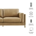 thumbnail image 3 of Modway Roscoe 81 inch Vegan Leather Sofa in Toast, 3 of 10