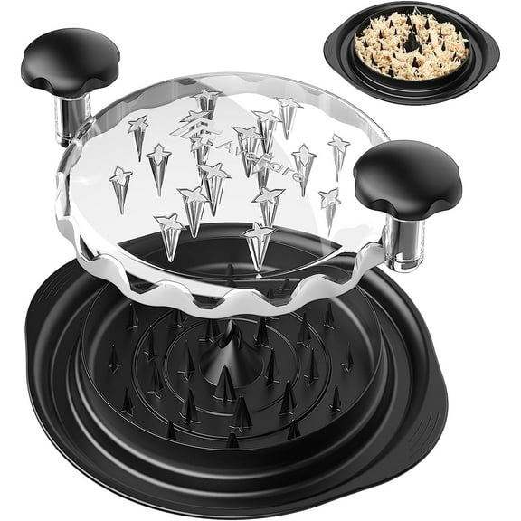 Chicken Shredder Tool Twist, 9.9" Visible Meat Breast Shredder, Chicken Crusher, Ergonomic Handle, Dishwasher Safe, Anti-Slip, Heat Resistant, BPA Free